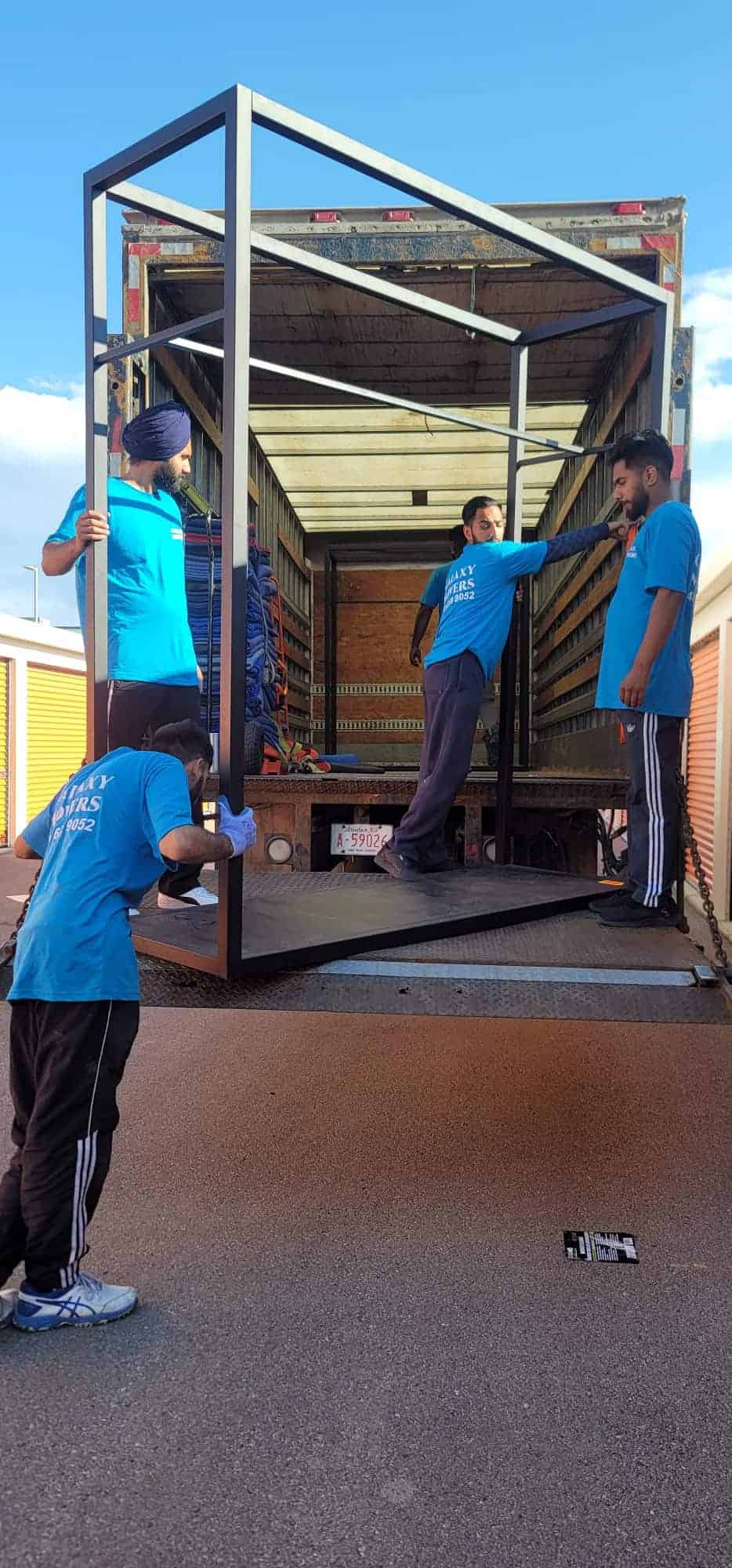 Moving professionals loading a moving truck in Calgary for local and long-distance moves.