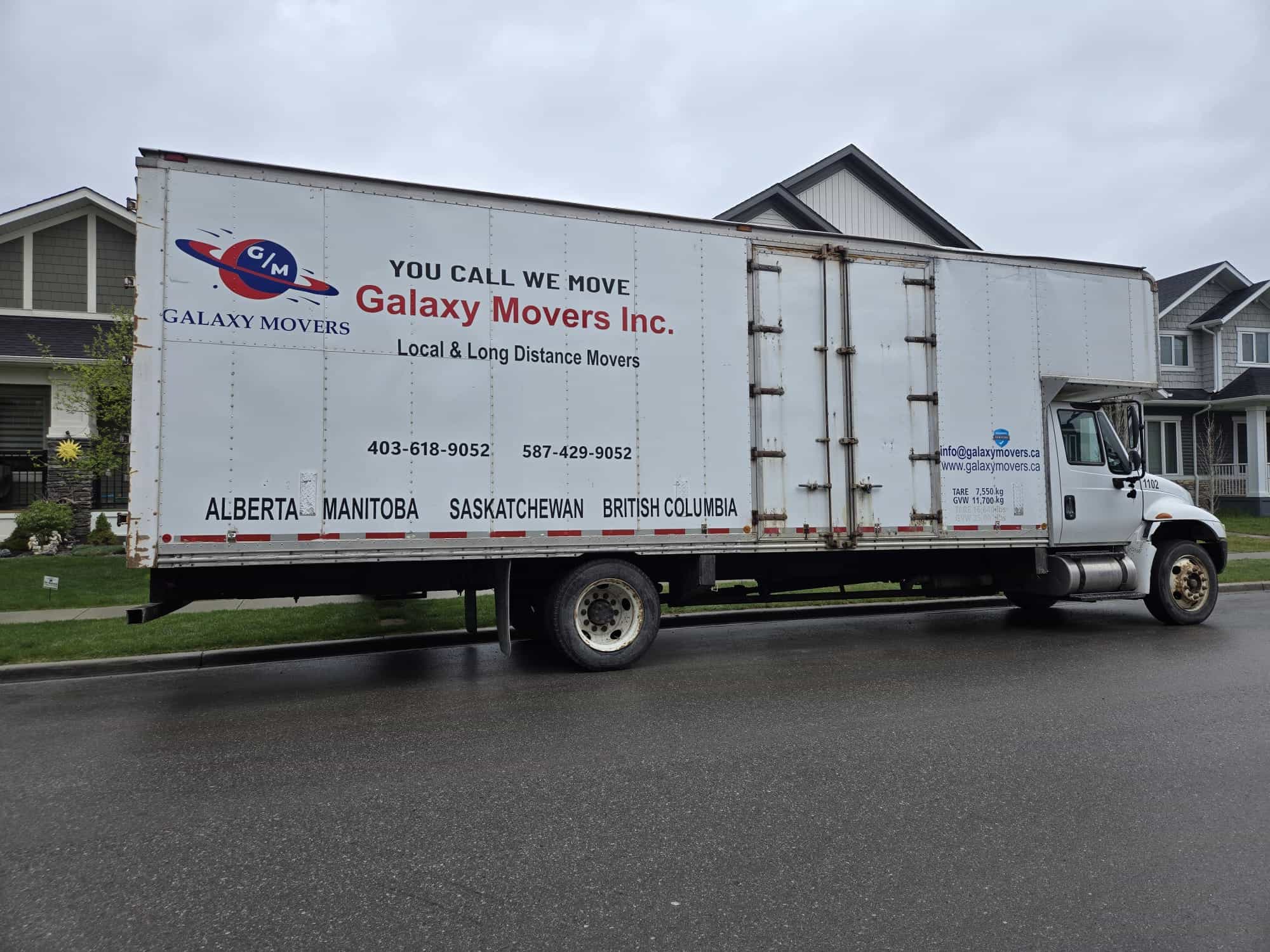 Galaxy Movers Inc moving service in Coalhurst
