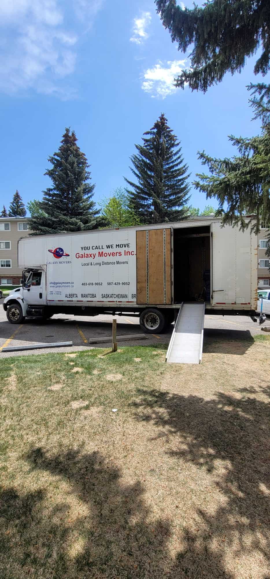 House movers completing a residential move in Cardston